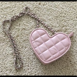 Heart shaped cross body bag